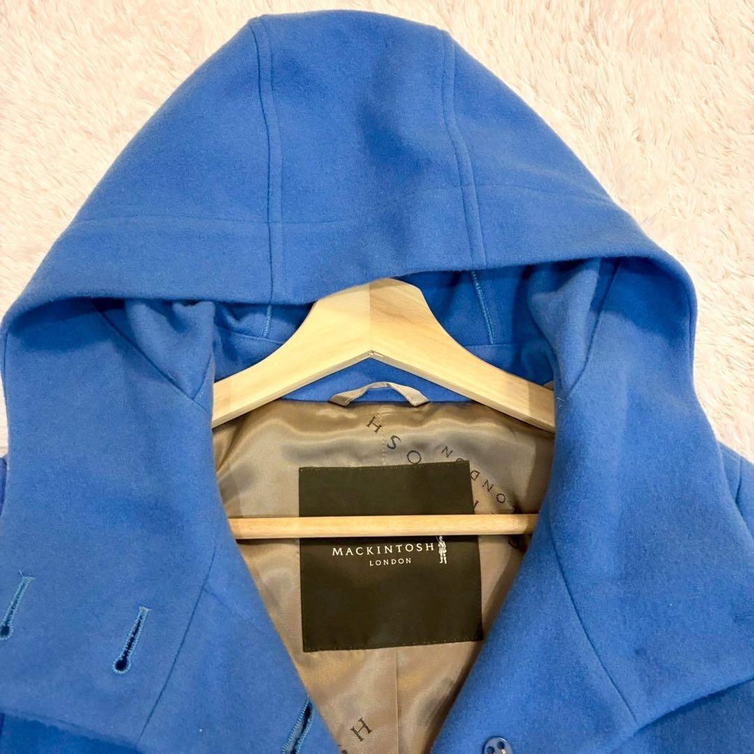 マッキントッシュ ロンドン ウールコート　長袖 美品 超希少 ブルー　青　36
