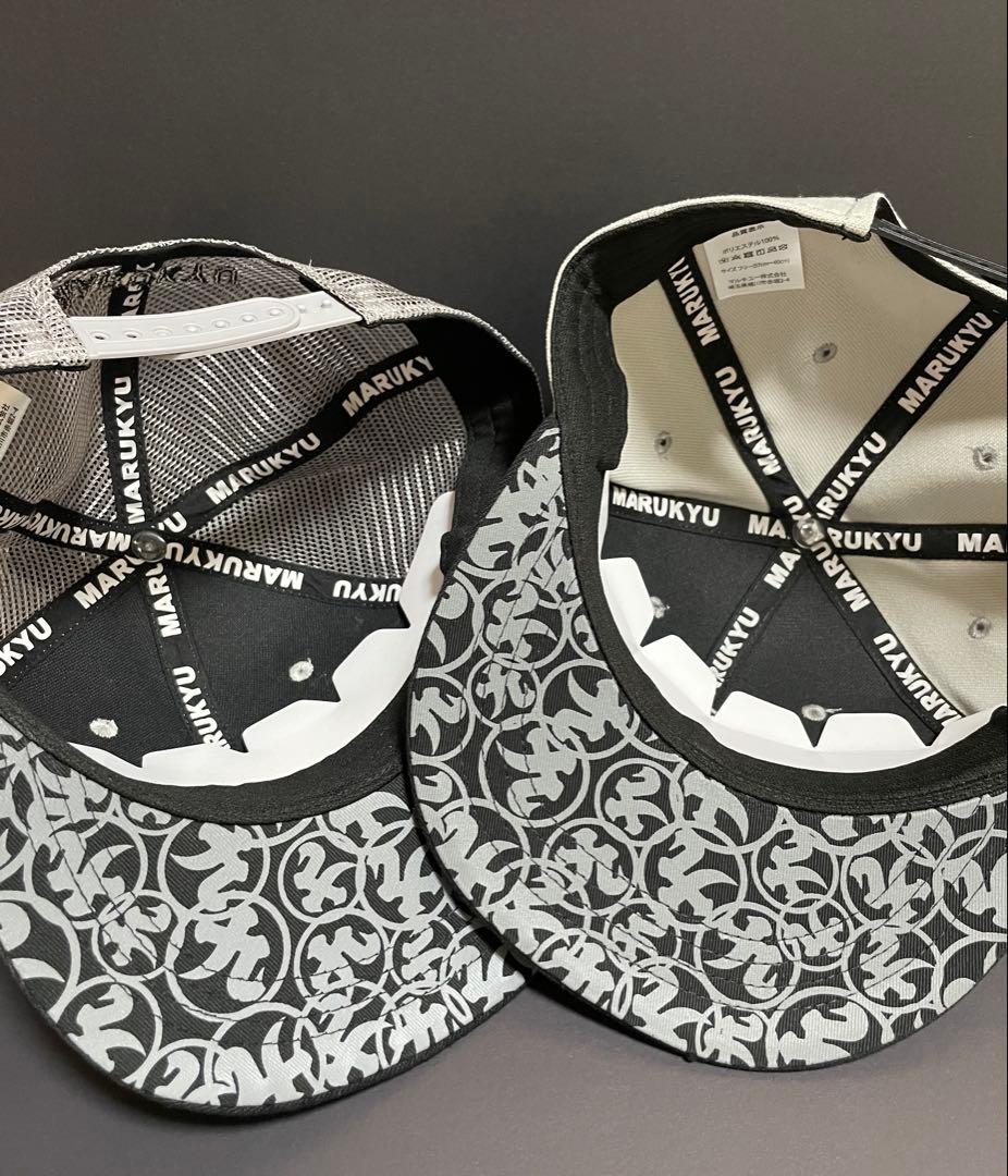 マルキュー フラットバイザーキャップ 02 ／メッシュキャップ2個セット