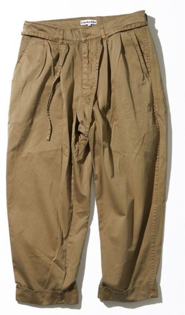 cahlumn 25 Organic Cotton パンツ a.ah ssz