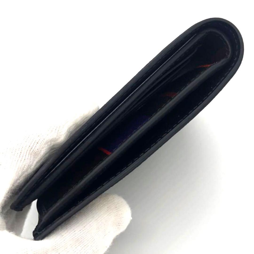 希少・未使用品☆ポールスミス ミニクーパー　レザー二つ折り財布　ブラック