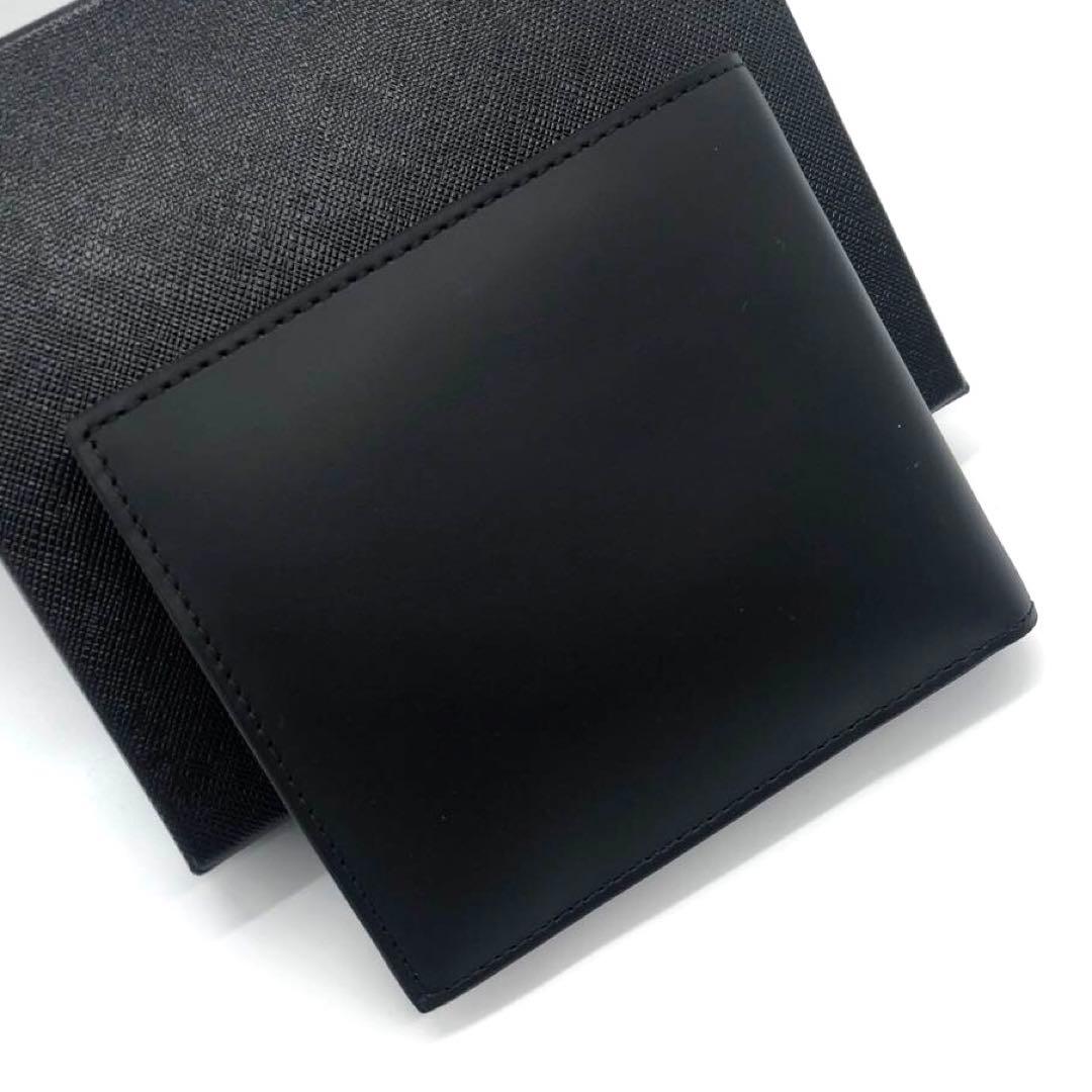 希少・未使用品☆ポールスミス ミニクーパー　レザー二つ折り財布　ブラック