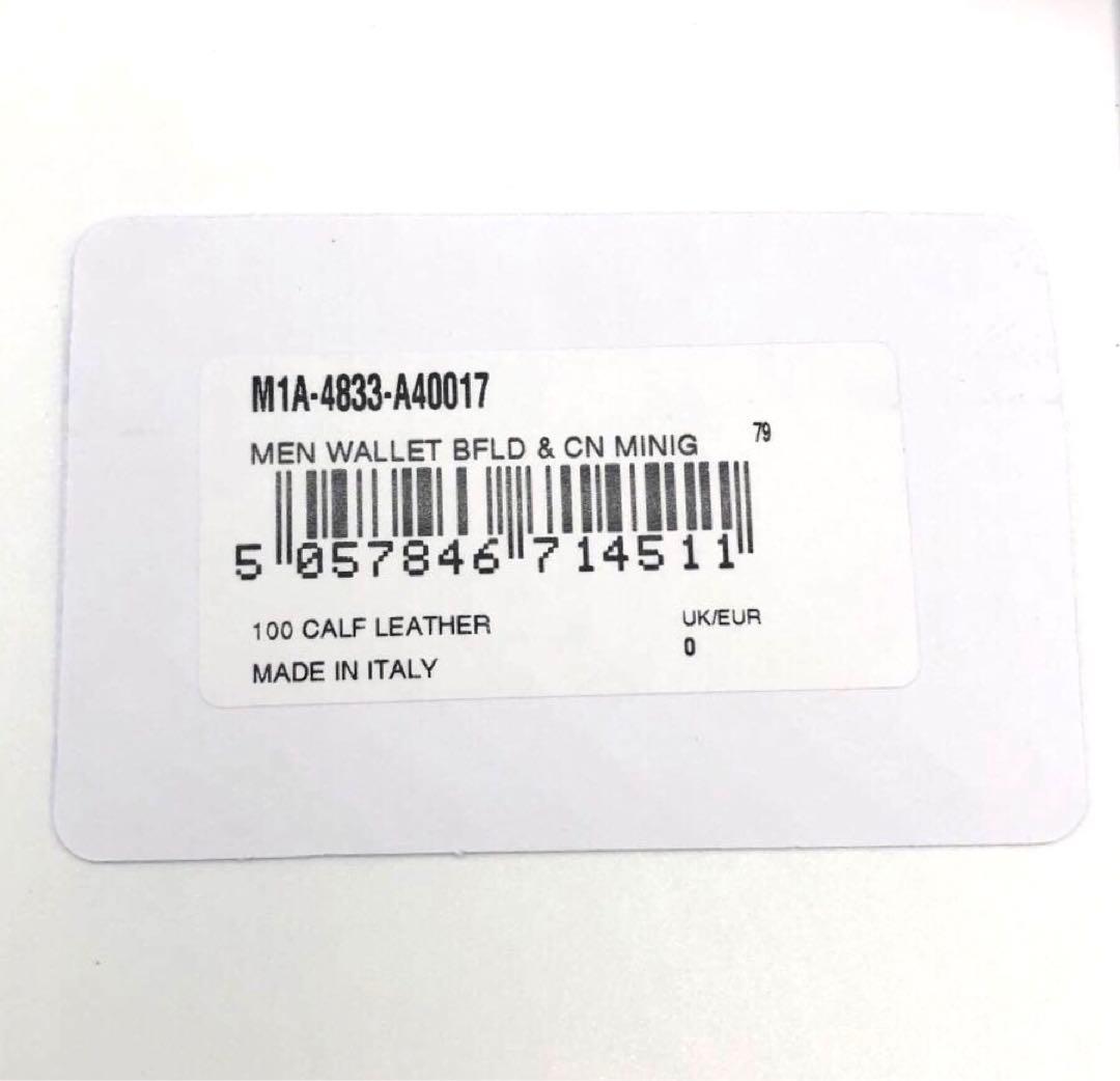 希少・未使用品☆ポールスミス ミニクーパー　レザー二つ折り財布　ブラック