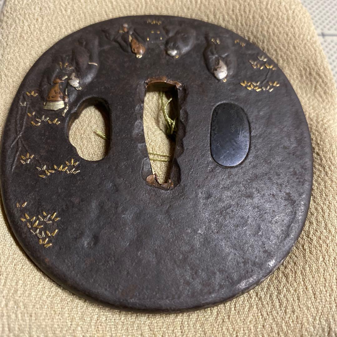 象嵌細工　鍔　大小セット