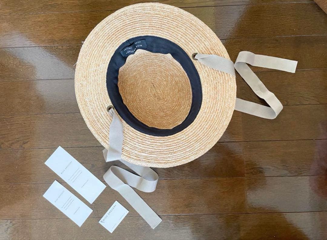 限定カラー wica grocery ウィカグロサリー 麦わら帽子