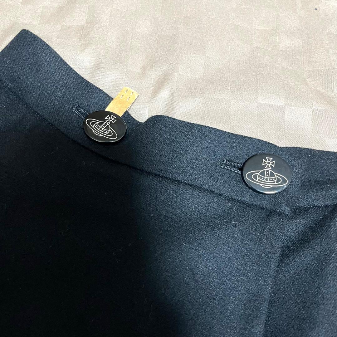 美品 vivienne westwood ラップスカート 黒 オーブ サイズ1