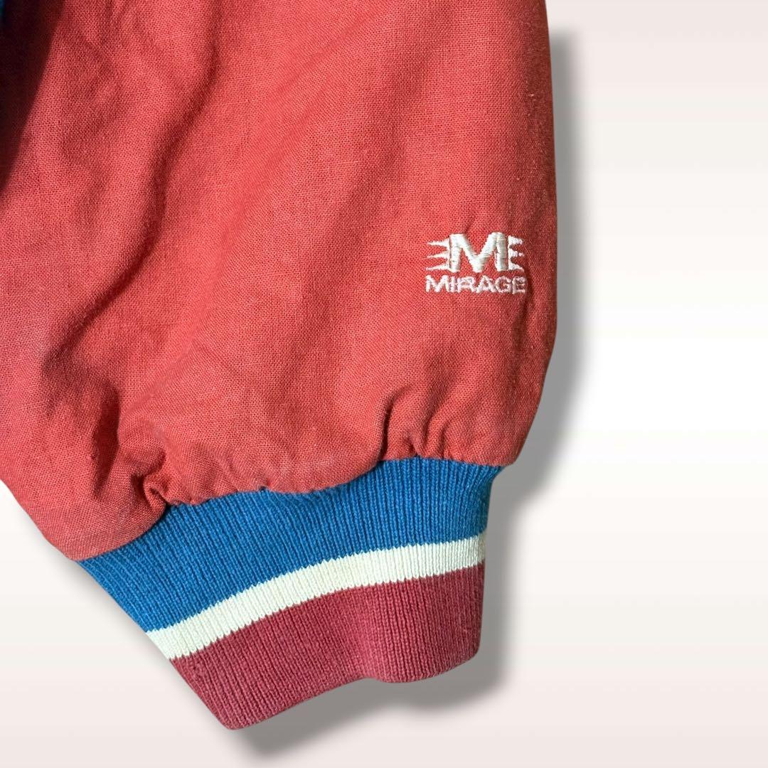 【90s古着】ニューヨークジャイアンツ　ミラージュ製　刺繍ロゴ　中綿スタジャン