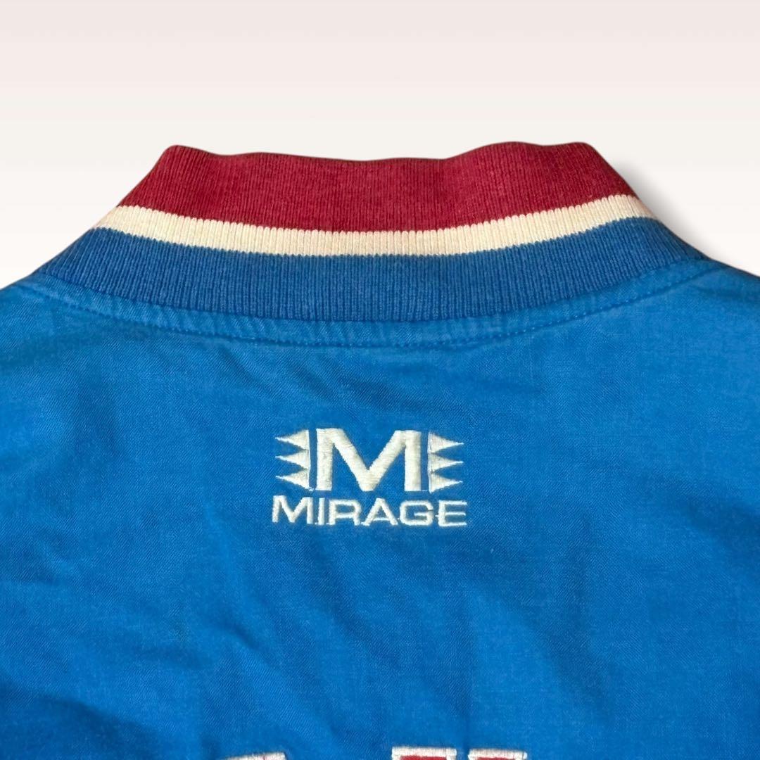 【90s古着】ニューヨークジャイアンツ　ミラージュ製　刺繍ロゴ　中綿スタジャン