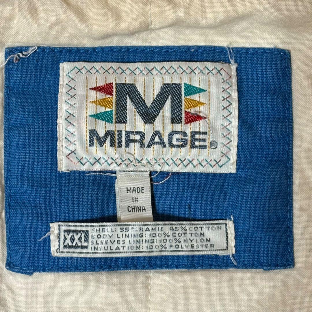 【90s古着】ニューヨークジャイアンツ　ミラージュ製　刺繍ロゴ　中綿スタジャン