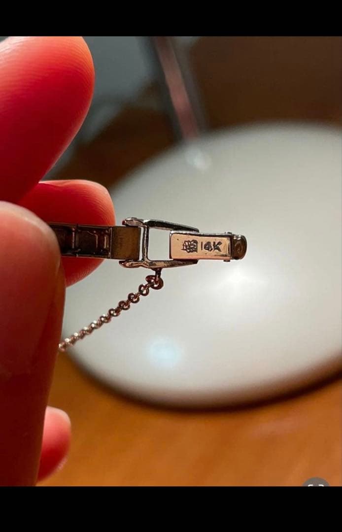 ハミルトン　レディース手巻きダイヤ アンティーク　　プラチナ　14k