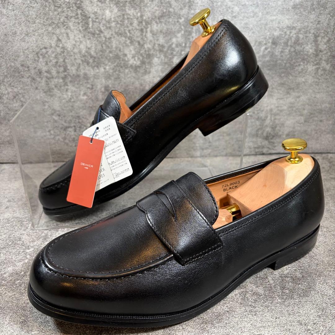 新品　オリヒカ 25cm EEE イタリアンレザー ローファー マッケイ 黒