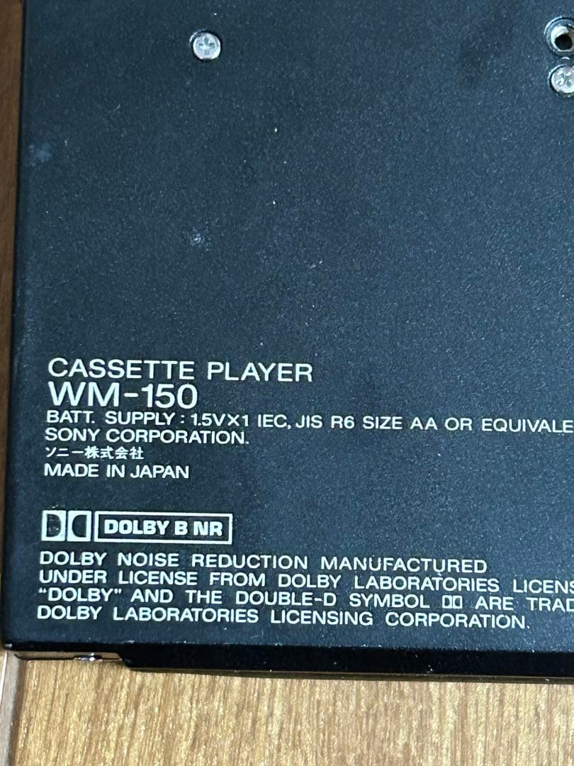 SONY WM-150 カセットプレーヤー ジャンク