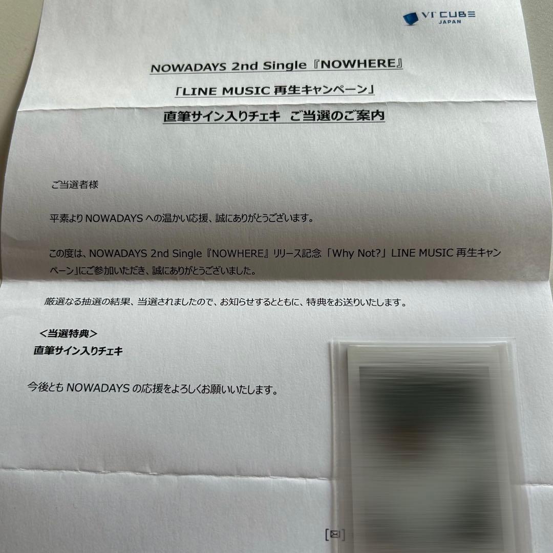 NOWADAYS シユン 시윤 直筆 サイン入り チェキ ポラロイド ポラ