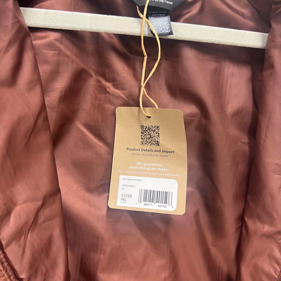ブラウン Patagonia ダウンベスト キルティングベスト　未使用品