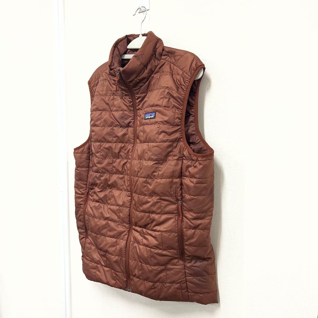 ブラウン Patagonia ダウンベスト キルティングベスト　未使用品