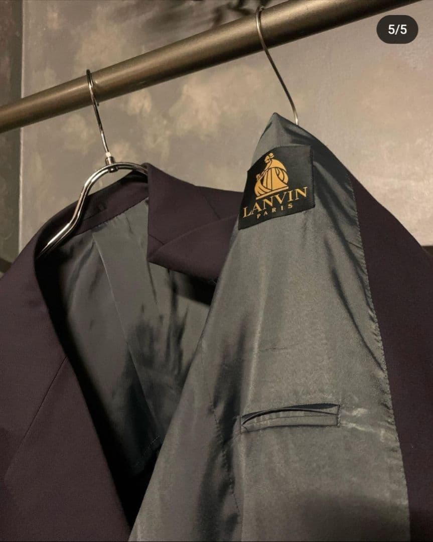 LANVIN paris シングルセットアップ パープル