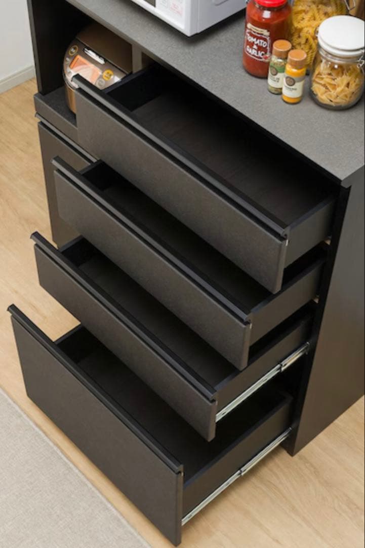 ダークグレー 食器棚・キッチンボード