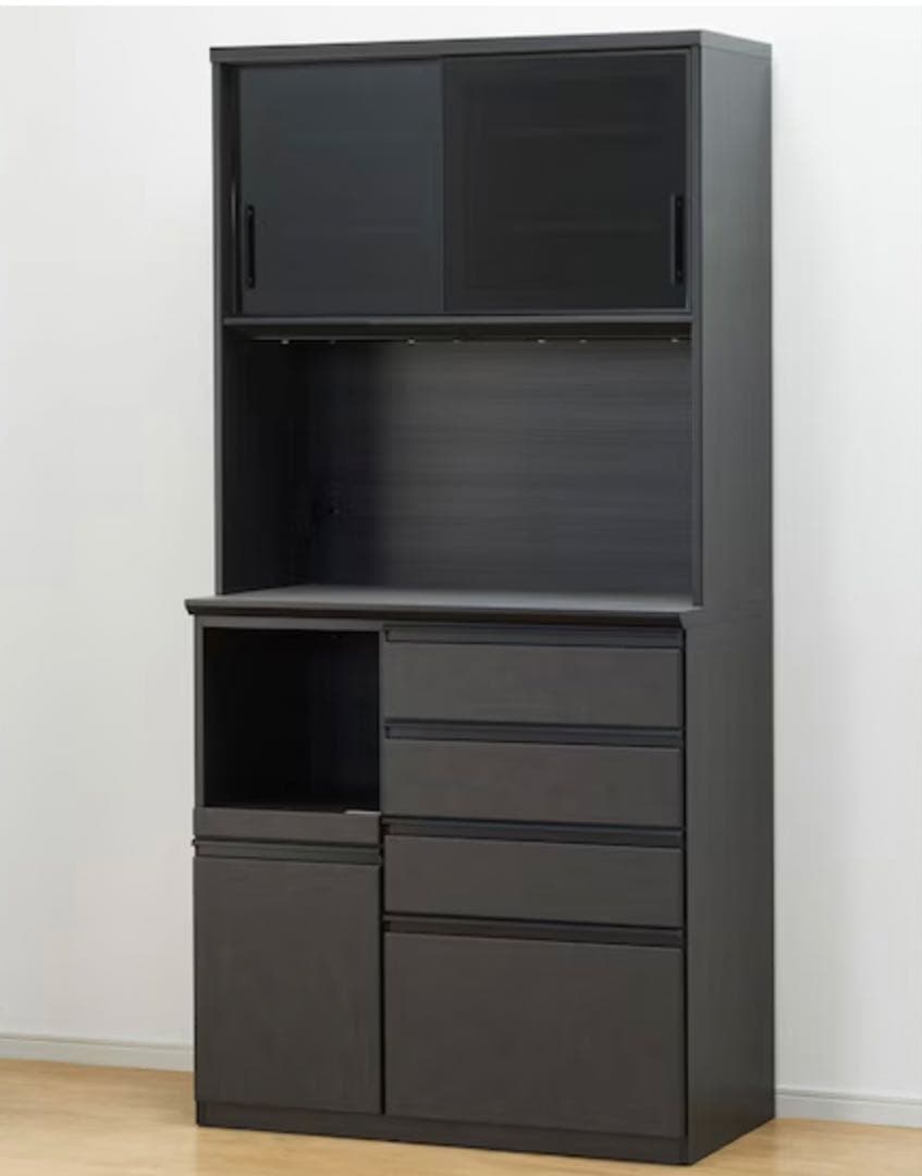 ダークグレー 食器棚・キッチンボード