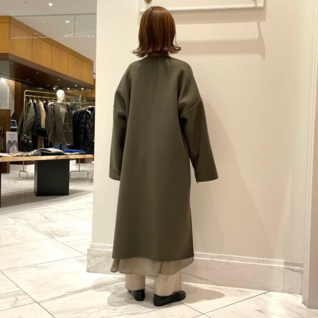 Demi-Luxe BEAMS / クルーネック リバーコート