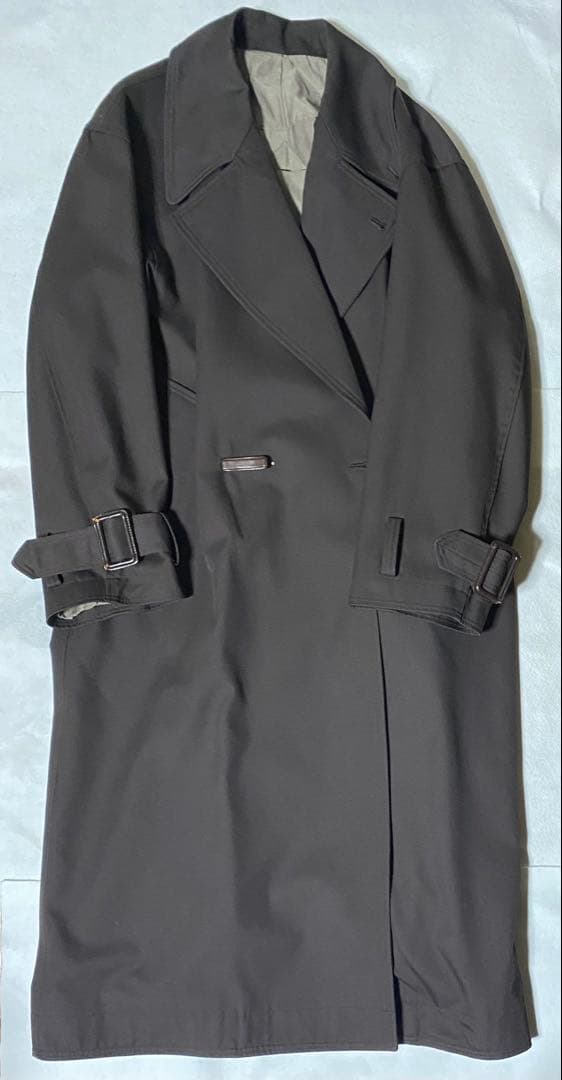 YOKE ヨーク WOOL ウール ブラウン ダブルブレスドオーバーコート