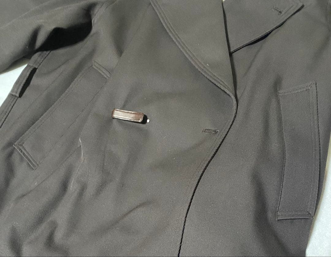 YOKE ヨーク WOOL ウール ブラウン ダブルブレスドオーバーコート