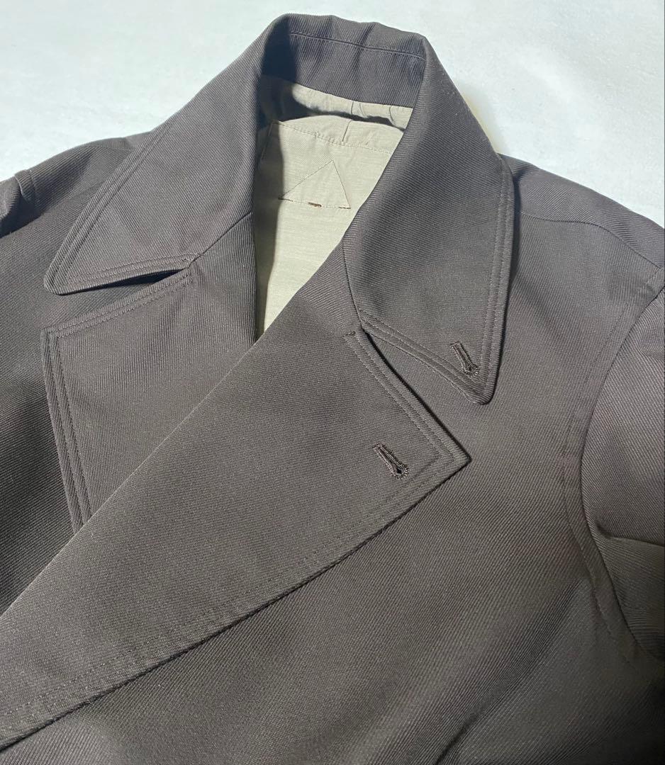 YOKE ヨーク WOOL ウール ブラウン ダブルブレスドオーバーコート