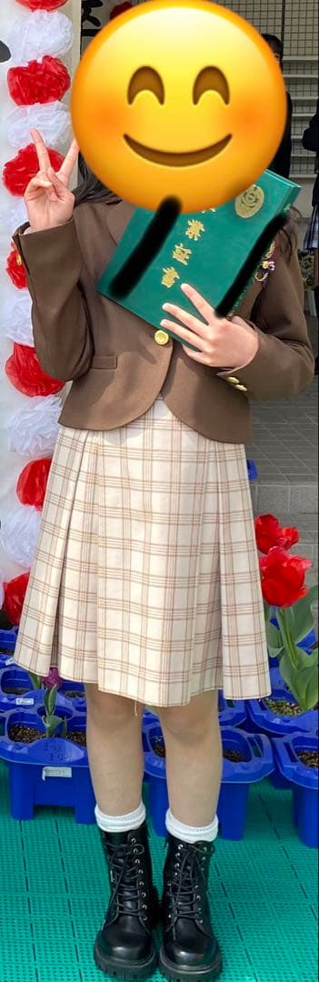 卒服　フォーマルスーツ チェック柄 卒業式　160