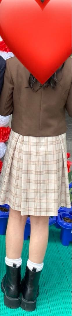 卒服　フォーマルスーツ チェック柄 卒業式　160