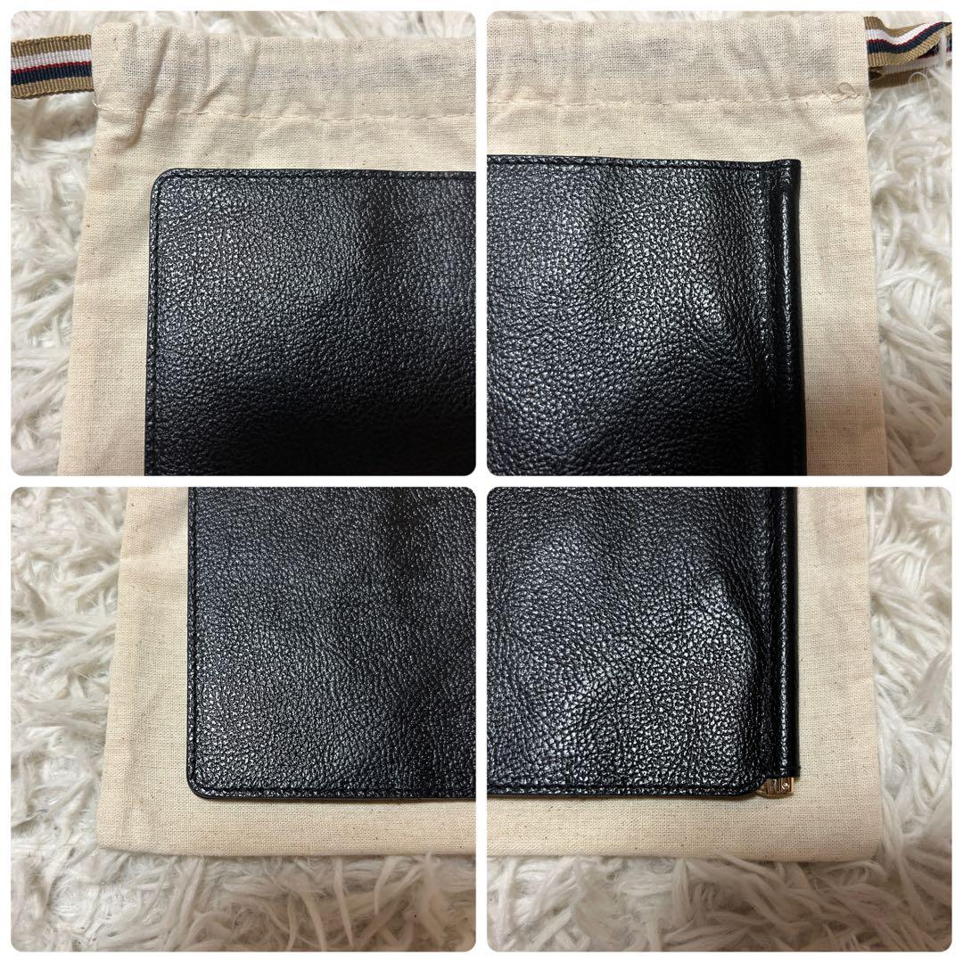 ⭐️未使用級⭐️イルビゾンテ マネークリップ ロゴ型押し ブラック カードケース