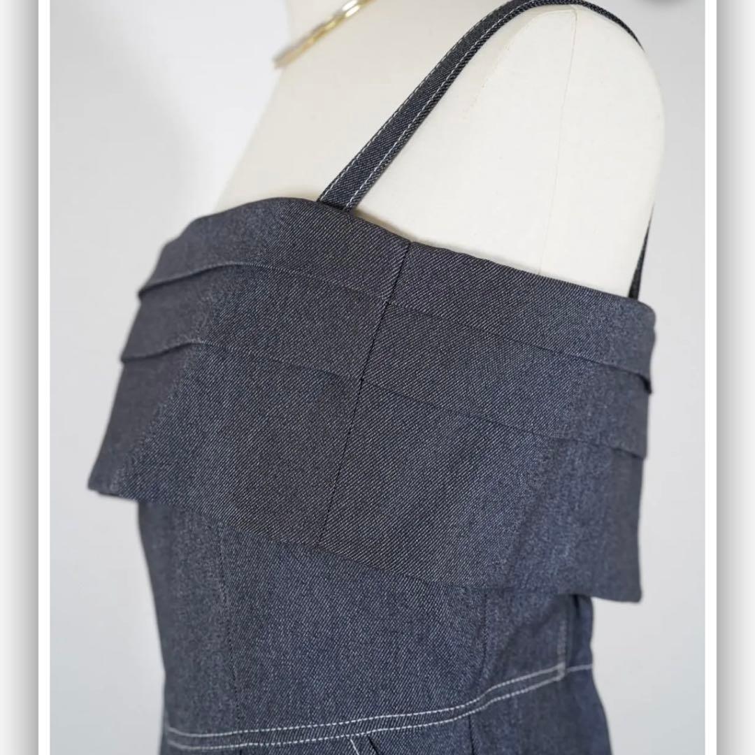 人気　iDea Luce デニムオールインワン サロペット 訳あり