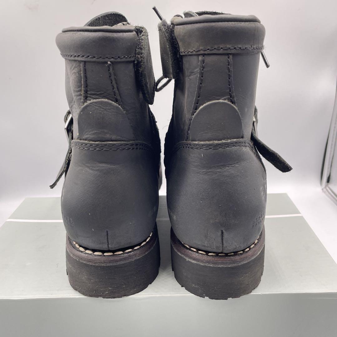 アルファインダストリーズ　エンジニアブーツ　スチールトゥ　サイドジップ　25.5