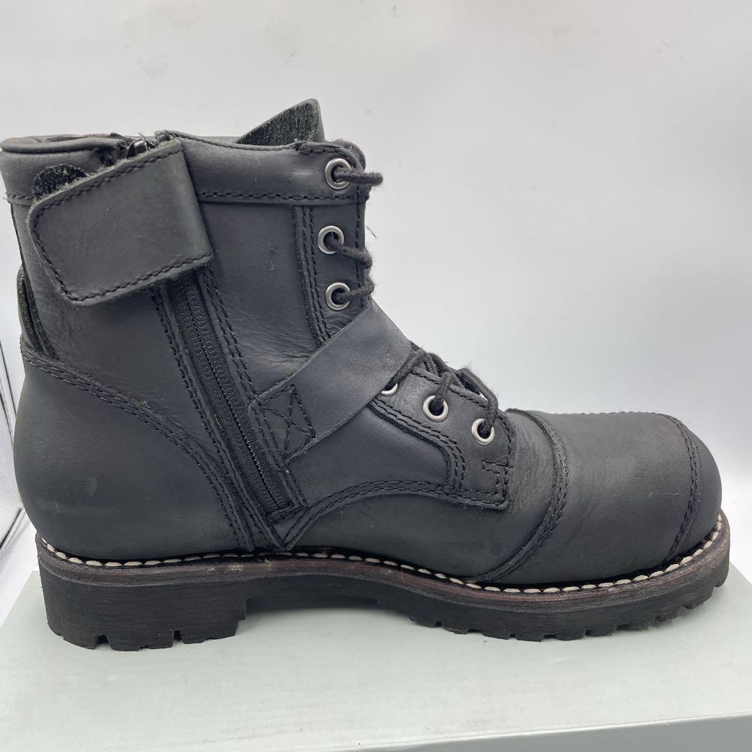 アルファインダストリーズ　エンジニアブーツ　スチールトゥ　サイドジップ　25.5