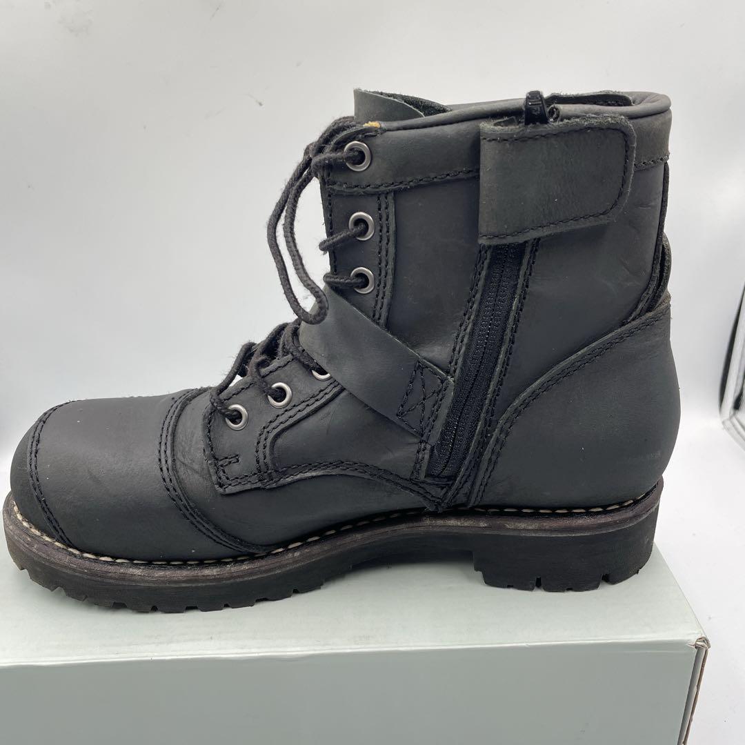 アルファインダストリーズ　エンジニアブーツ　スチールトゥ　サイドジップ　25.5