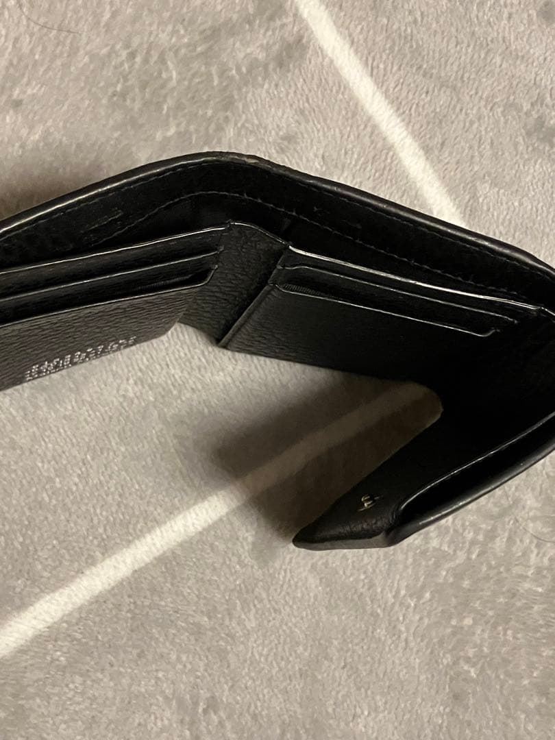 メゾンマルジェラ　三つ折り財布　ブラック