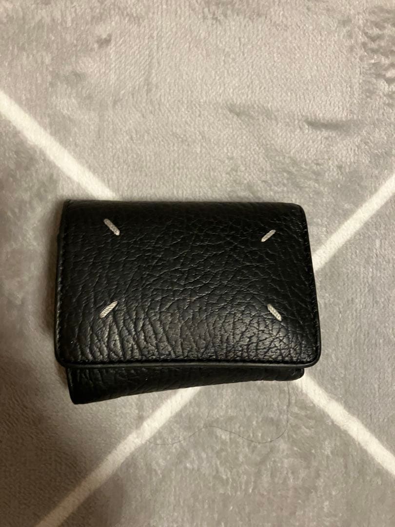 メゾンマルジェラ　三つ折り財布　ブラック