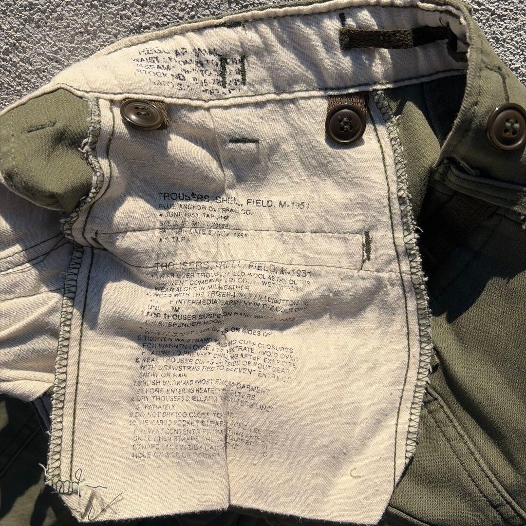 希少 M-51 フィールドパンツ M-R カーゴ　リアルヴィンテージ