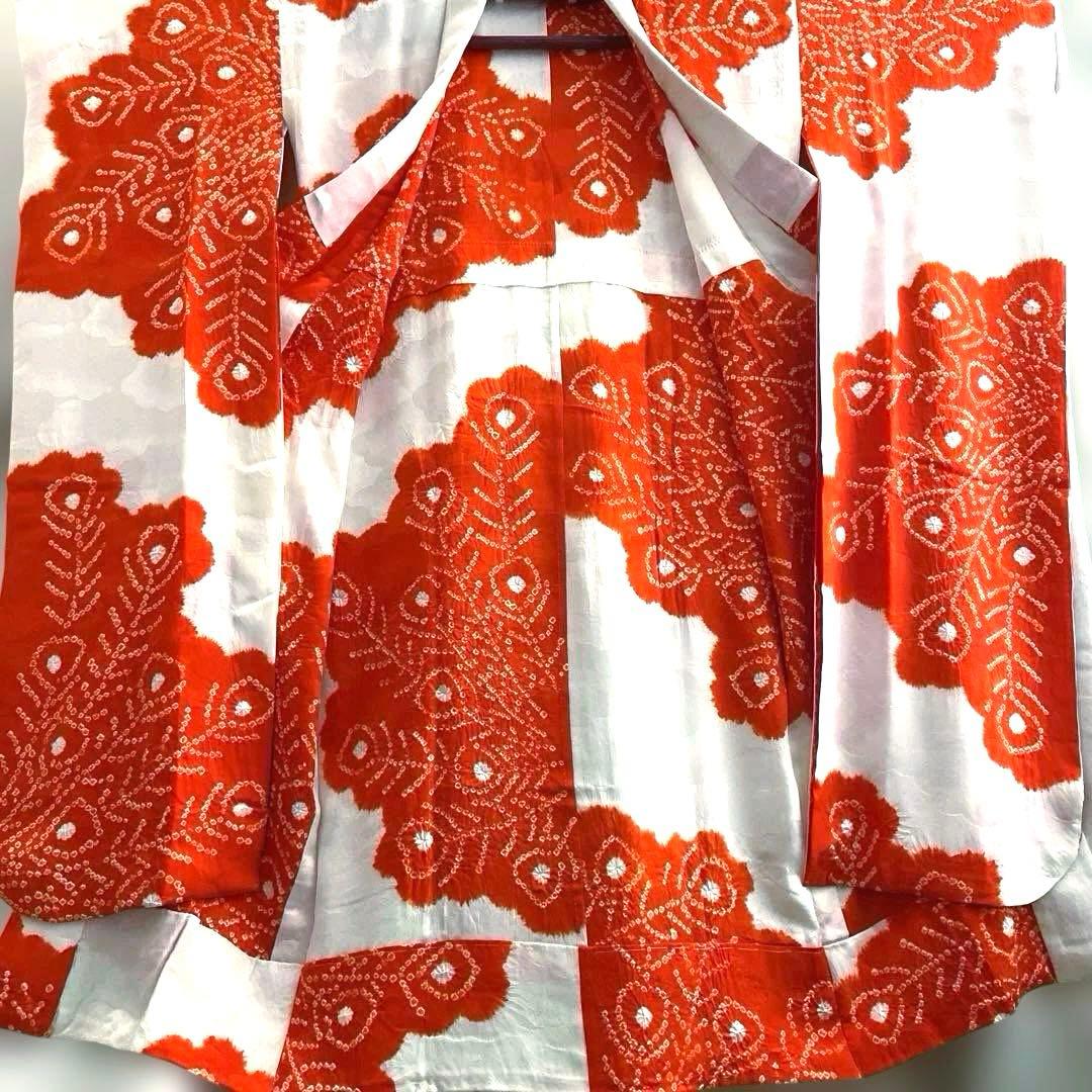 正絹　振袖用長襦袢　裄丈 66cm 袖丈 112cm 豪華絞り染め