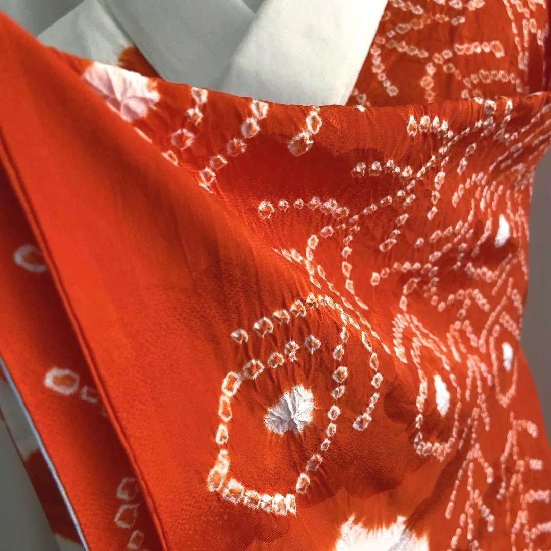 正絹　振袖用長襦袢　裄丈 66cm 袖丈 112cm 豪華絞り染め