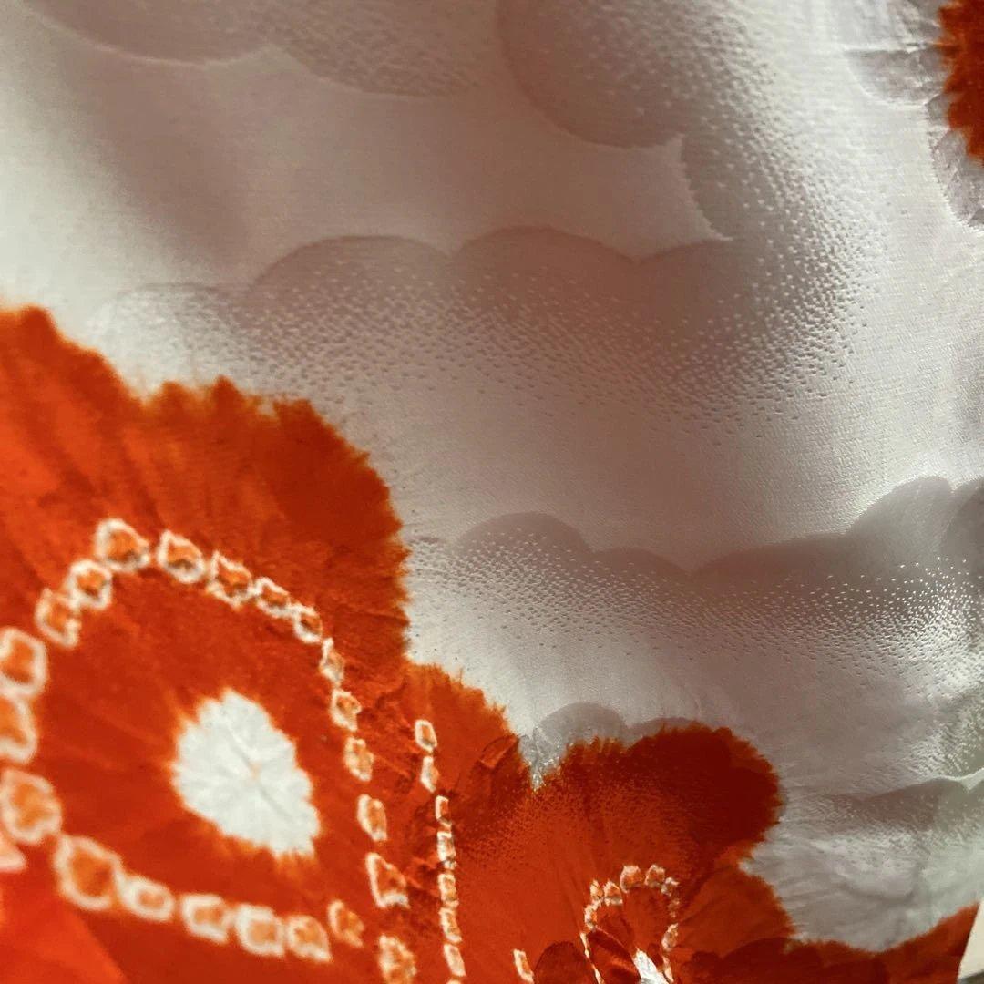 正絹　振袖用長襦袢　裄丈 66cm 袖丈 112cm 豪華絞り染め