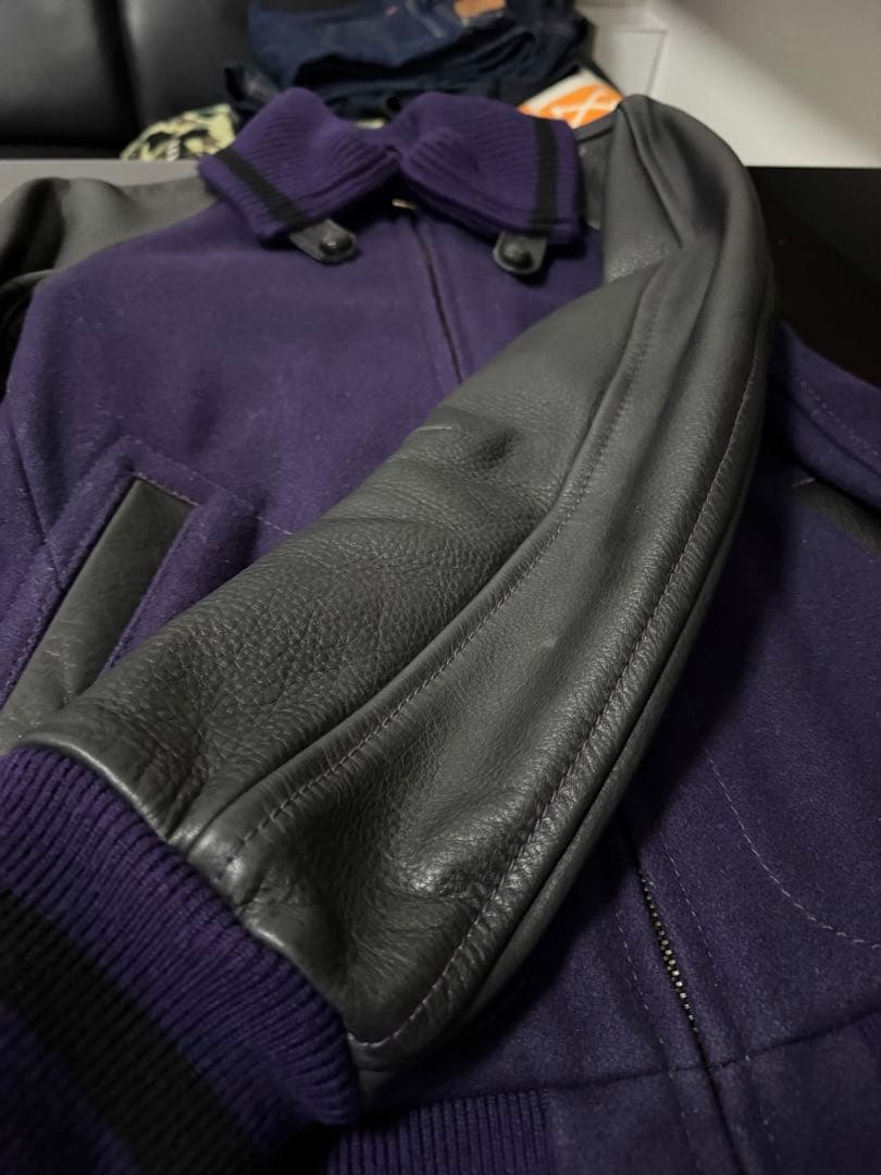 NUMBER（N）INEナンバーナインネペテンス限定コラボレザーウールスタジャン