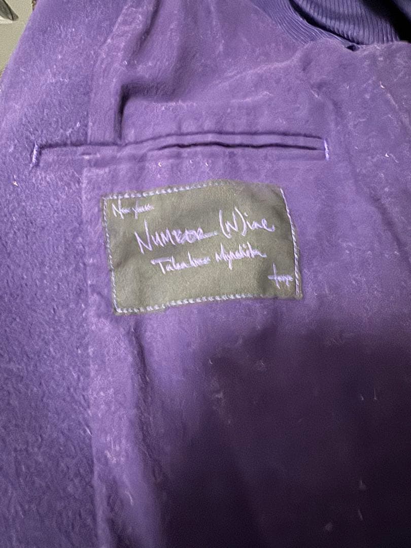 NUMBER（N）INEナンバーナインネペテンス限定コラボレザーウールスタジャン