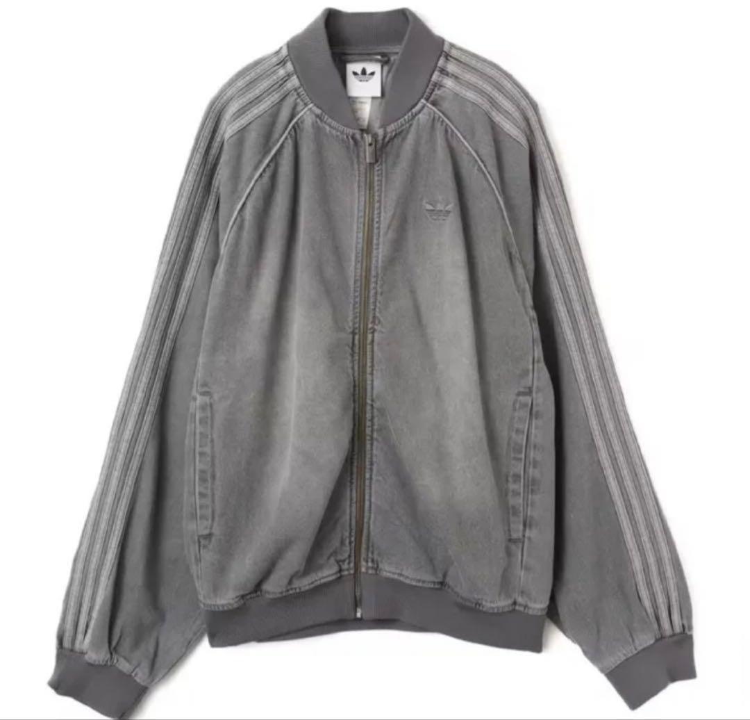 新品 XL】アディダス ルーズ デニム ブラック ウォッシュ ジャケット　SST
