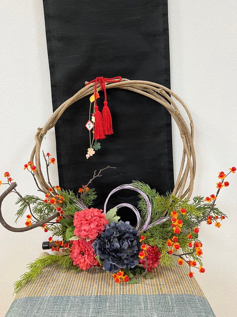 ヤドリギのアレンジ&慶福リース