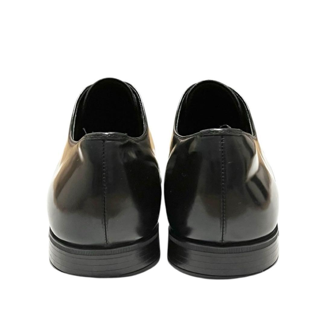 【美品】◾️PRADA◾️ドレスシューズ◾️プレーントゥ◾️ブランドロゴ◾️ブラック