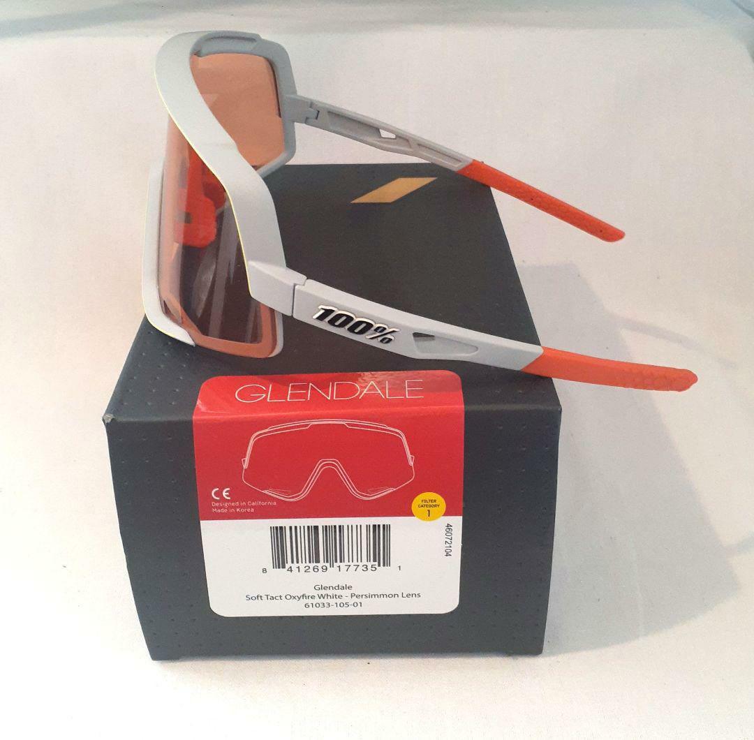 100% Glendale Oxfire ホワイト ワンハンドレッド サングラス