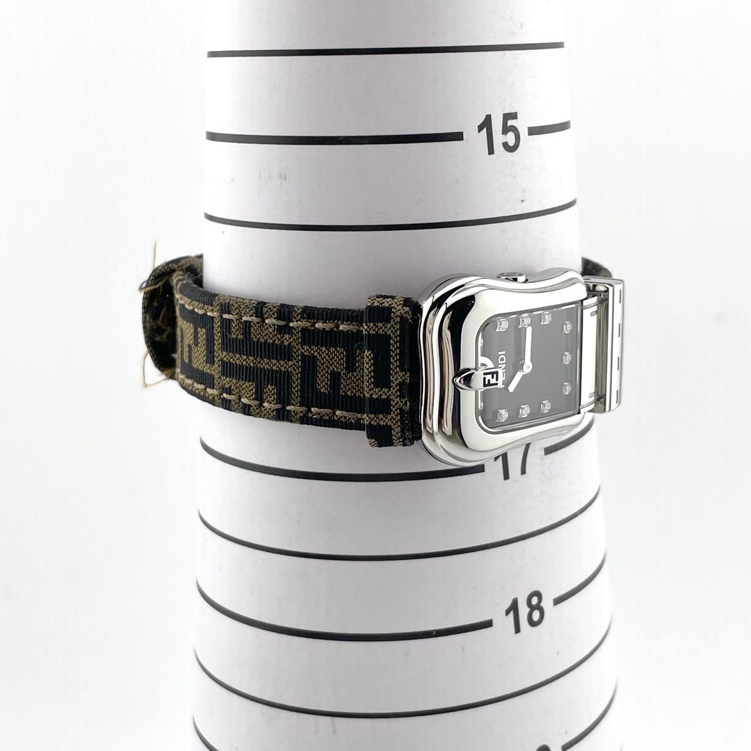 【稼働/新品電池】フェンディ　ビーフェンディ　11P ダイヤ　腕時計　ズッカ柄