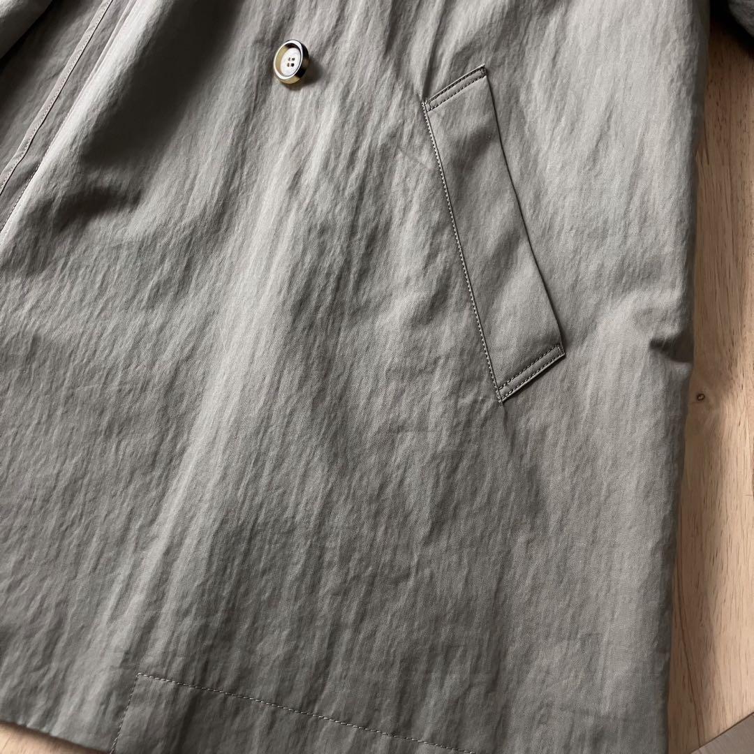 L'ESSAGE CANGIOLI ギャバ スタンドショートコート トレンチ