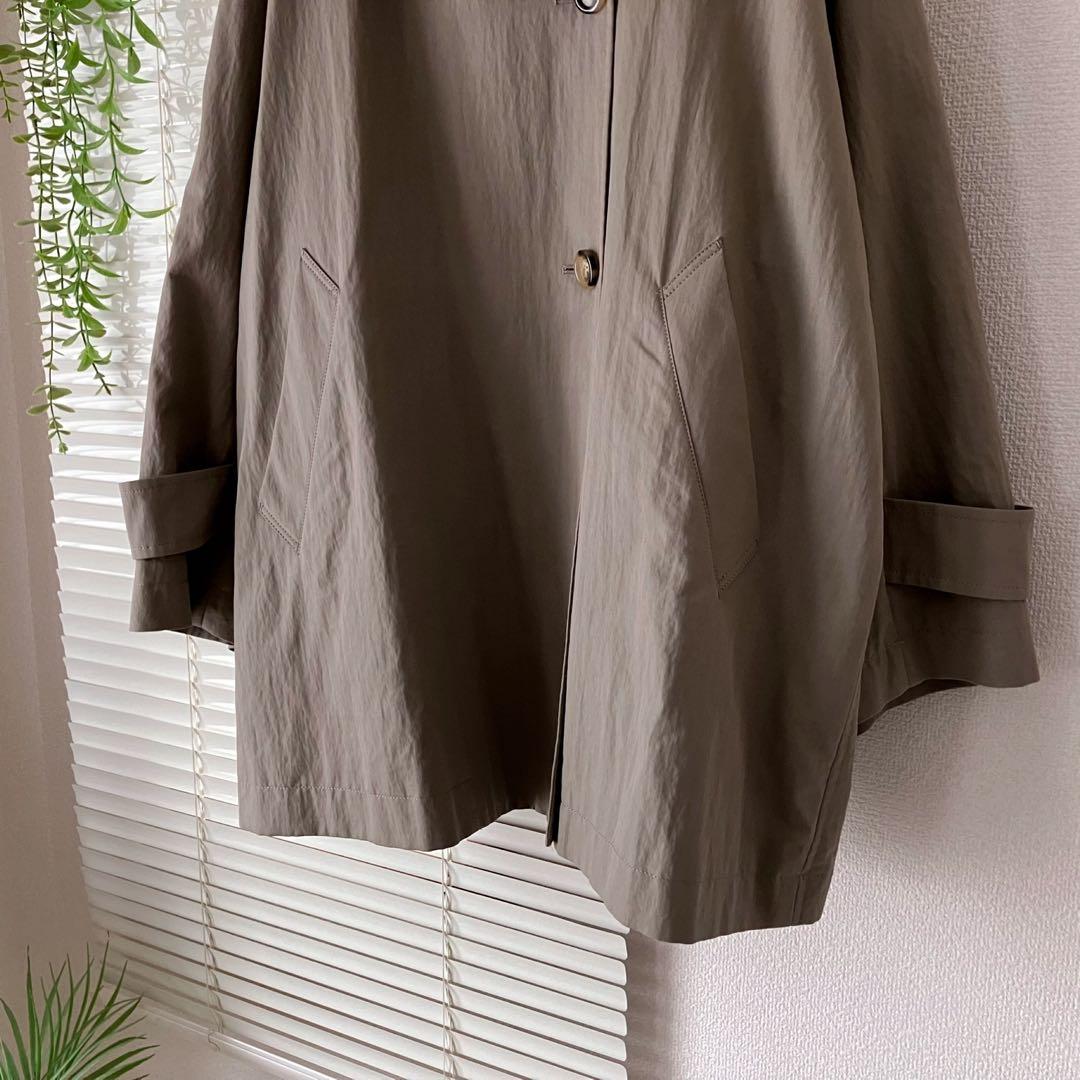 L'ESSAGE CANGIOLI ギャバ スタンドショートコート トレンチ