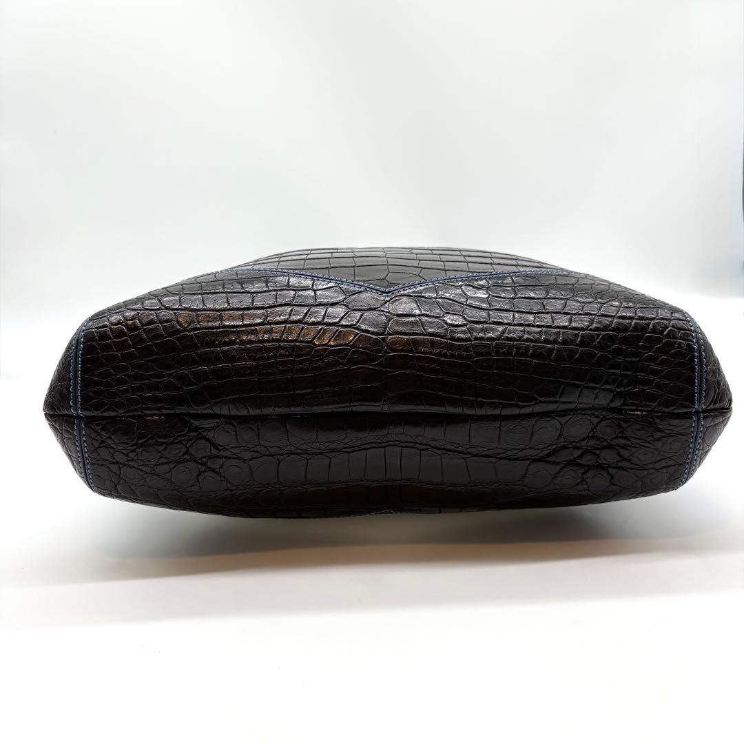 CIVINILE チビナイル トートバッグ 本クロコダイル ジータ チャーム付き