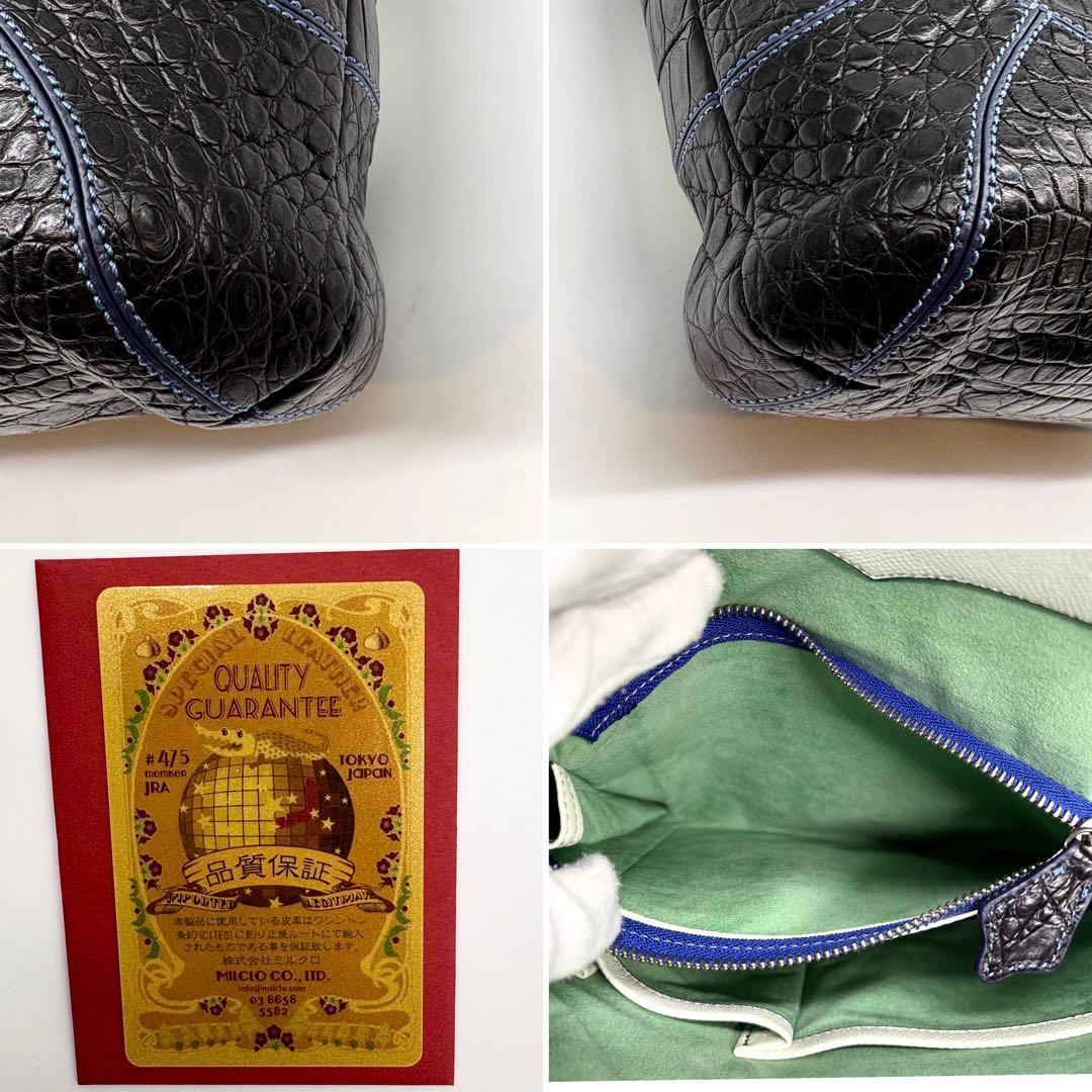 CIVINILE チビナイル トートバッグ 本クロコダイル ジータ チャーム付き