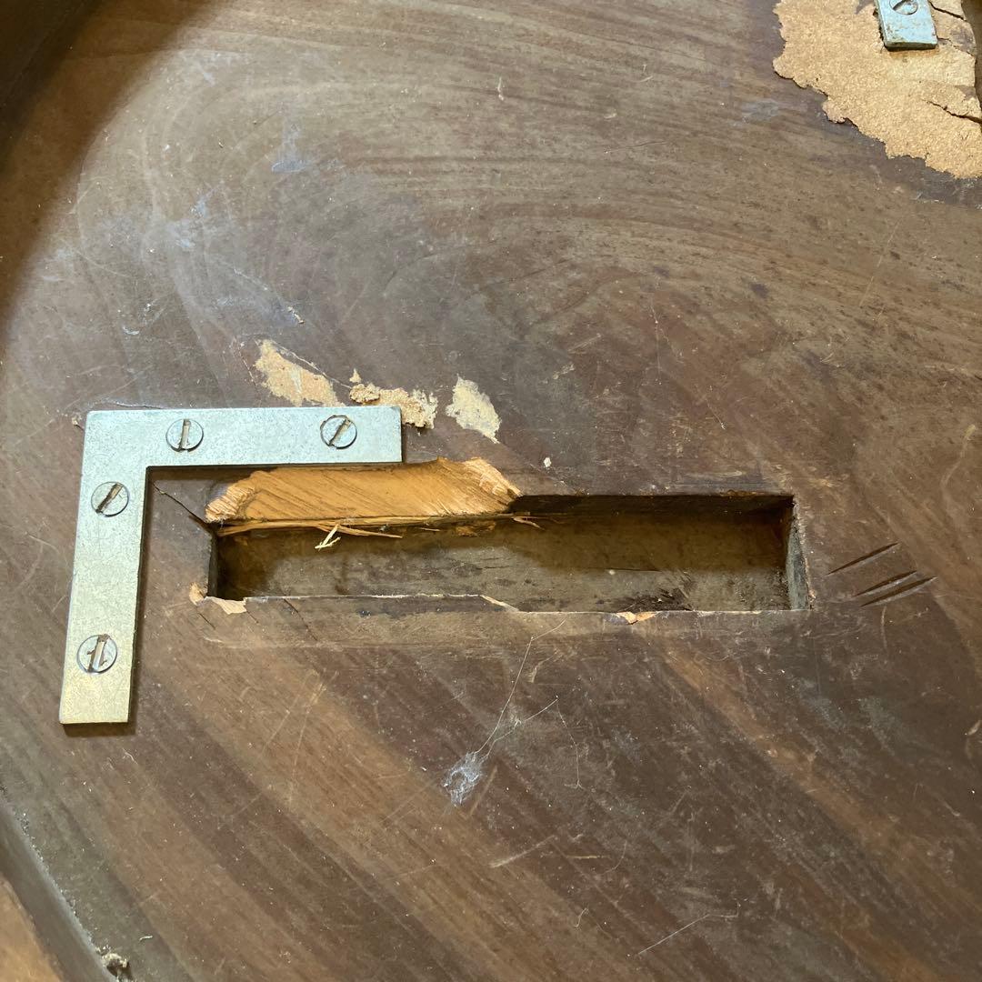 難あり　値下げしました　伝統工芸 軽井沢彫り 桜 彫刻 時代 座卓